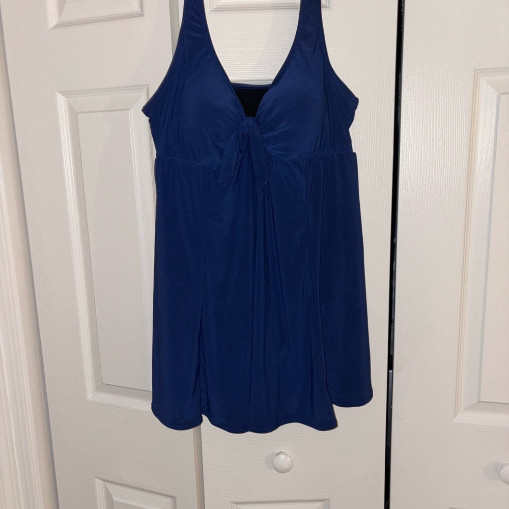 Bal Harbour Swim Blue Halter Dress